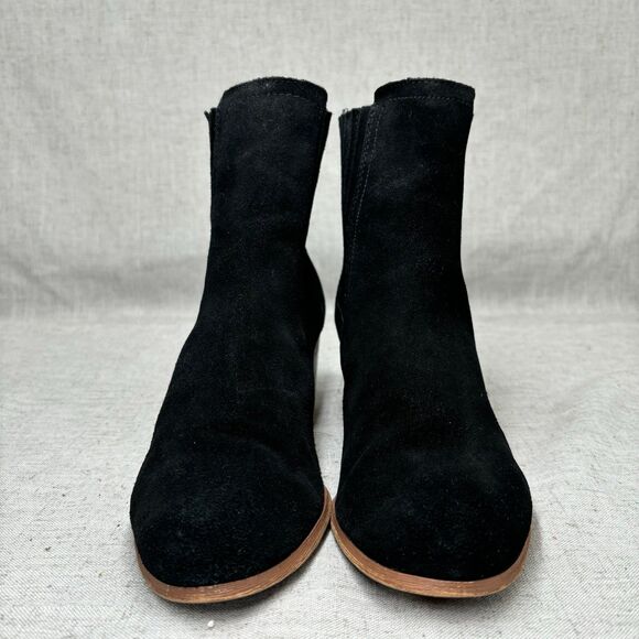 Sam Edelman Lance Boots Black Suede Leather Ankle Bootie Women's‎ Size 10 - Picture 3 of 10